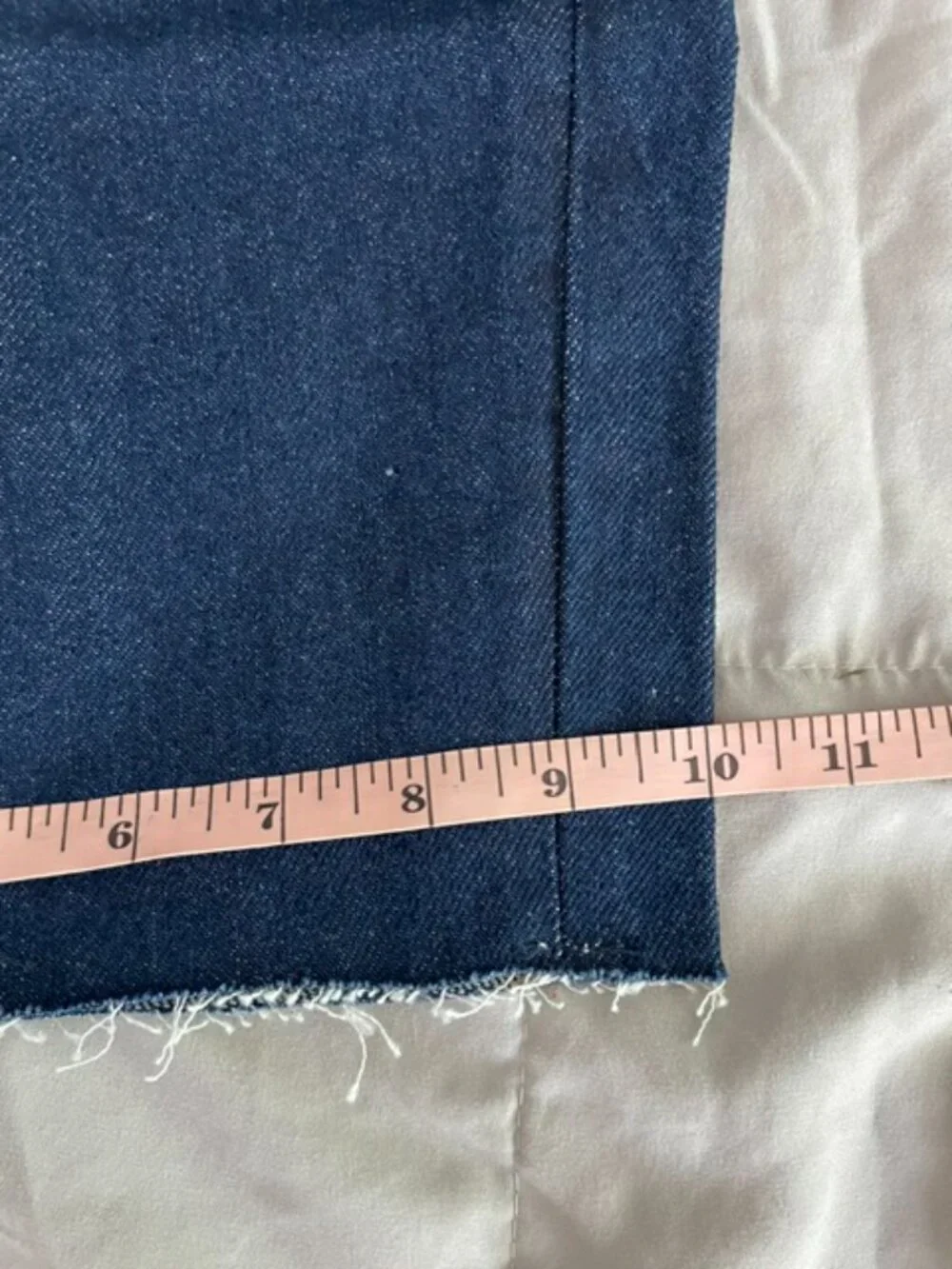 Free People Dark Blue High-Waist Denim Shorts